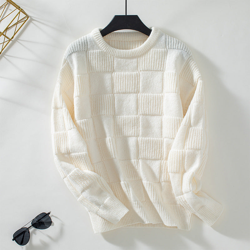 SAVOY WAFFLE KNIT PULLOVER